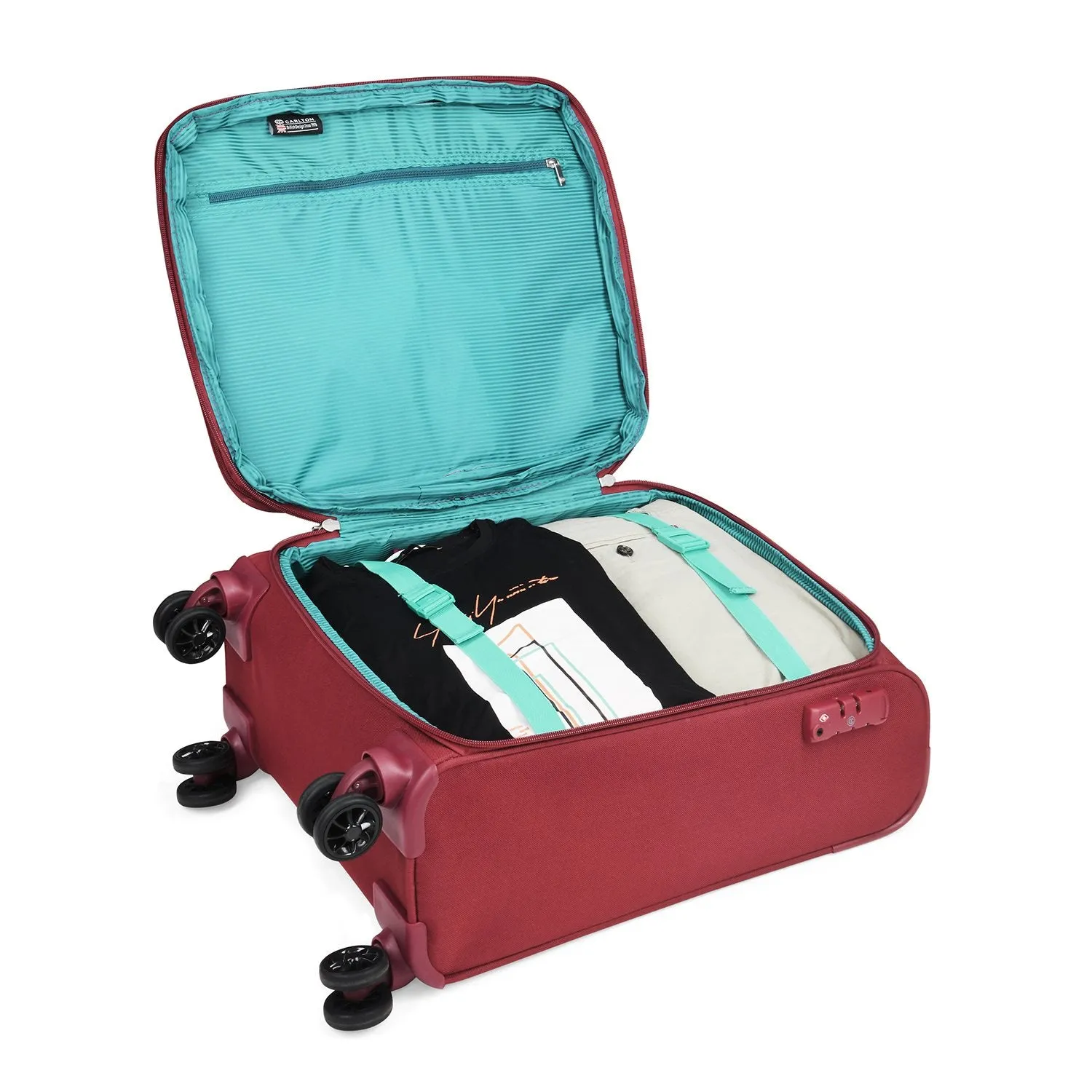 Carlton Turbolite Plus - Handbagage Koffer - 47L - Rhubarb
