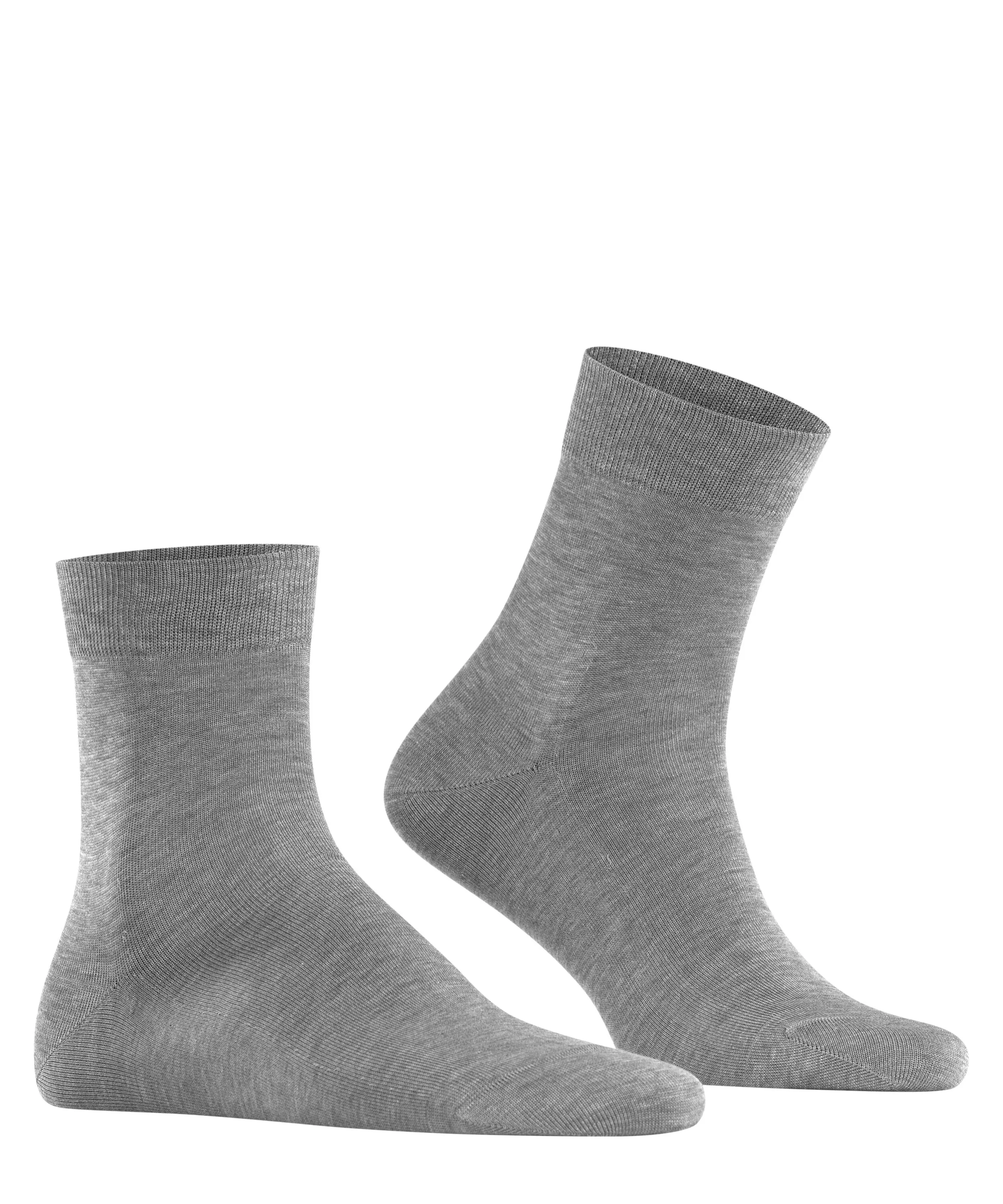 FALKE Tiago herensokken kort, grijs melange (steel mel.)