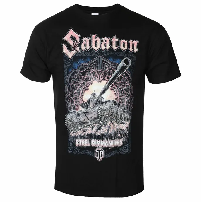 Heren T-shirt SABATON - Steel Commanders World Of Tanks - Zwart
