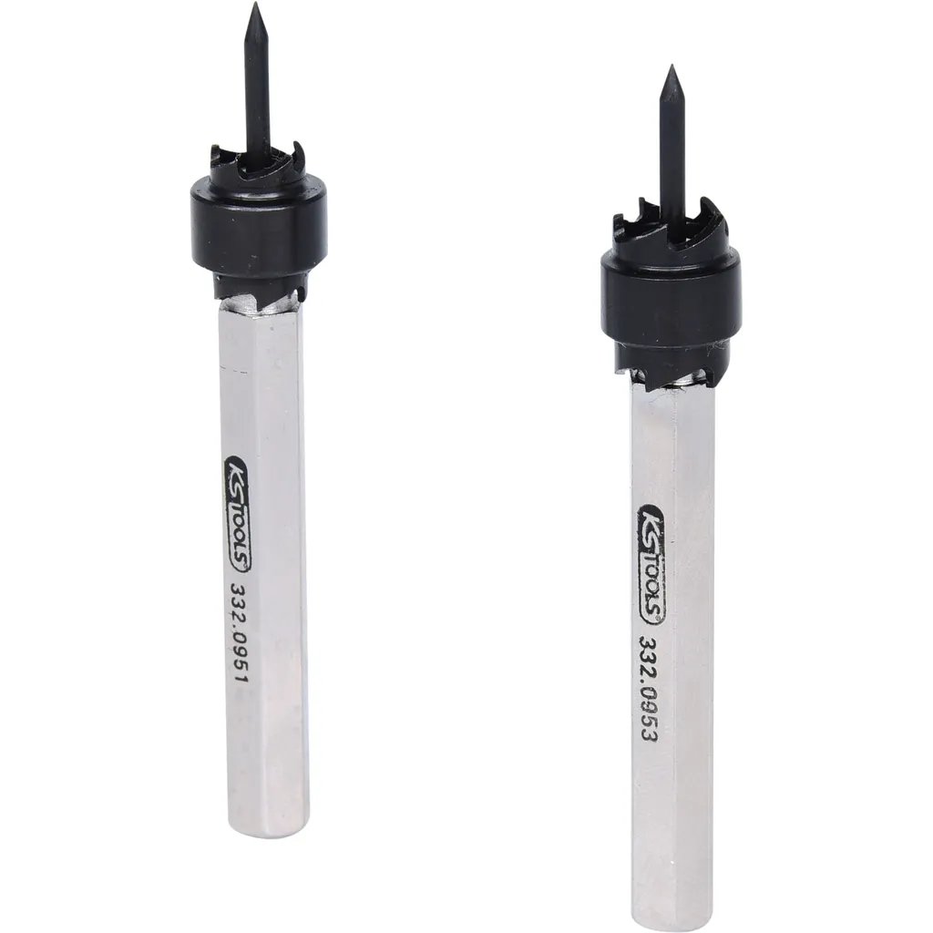 HSS Puntlas-freesset, 2-dlg, 8-10mm