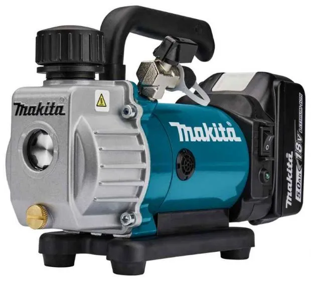 Makita DVP180RT 18 V Vacuümpomp 5,0 ah accu (1 st), lader, in aluminium koffer