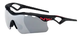 Northwave Steel sportbril zwart/rood